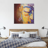Grote Boeddha gezicht Canvas Afdruk (Insitu (Slaapkamer))