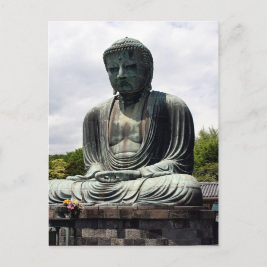 grote boeddha kotokuin briefkaart (Voorkant)