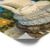 Grote Boeddhabeeld in het Zee Poster (Hoek)