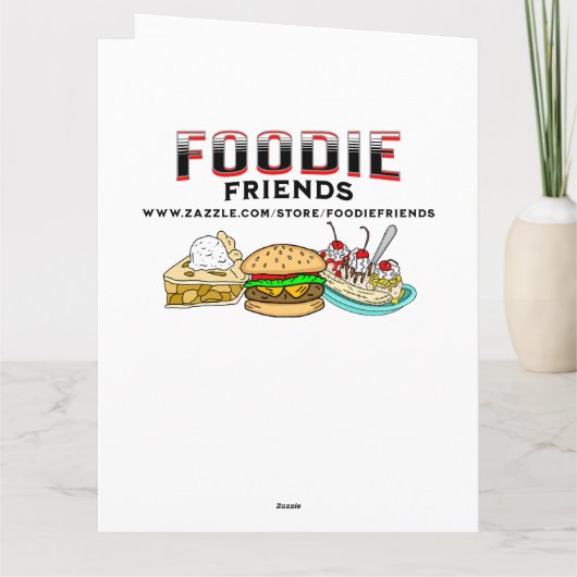 Grote  Boeken, Bloemen en Koffieverjaardag Kaart (Achterkant)