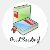 Grote boeken ronde sticker (Voorkant)