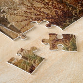 Grote Bok Herten Gevecht Op De Boerderij Legpuzzel (Zijkant)