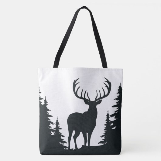 Grote bok tussen pijnbomen tote bag (Voorkant)