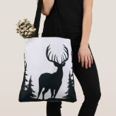Grote bok tussen pijnbomen tote bag (Dichtbij)