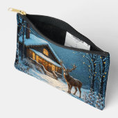 Grote bok's besneeuwde kerstbezoek etui (Open)