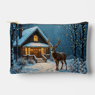Grote bok's besneeuwde kerstbezoek etui