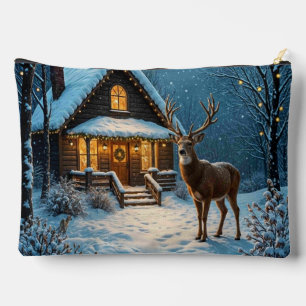 Grote bok's besneeuwde kerstbezoek etui