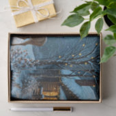 Grote bok's besneeuwde kerstbezoek tissuepapier (Geschenk)