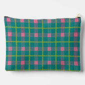 Grote Bold Plaid Initiaal Rits Pouch Etui (Achterkant)