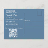 Grote bomen, Herfstbladeren & Blauwvogels. Aankondigingskaart (Achterkant)