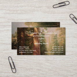 Grote bomen, Mariposa Grove, Californië, Bierstadt Visitekaartje