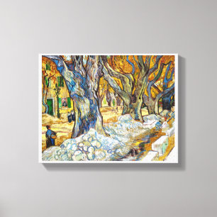Grote bomen van het type Vincent Van Gogh Canvas Afdruk
