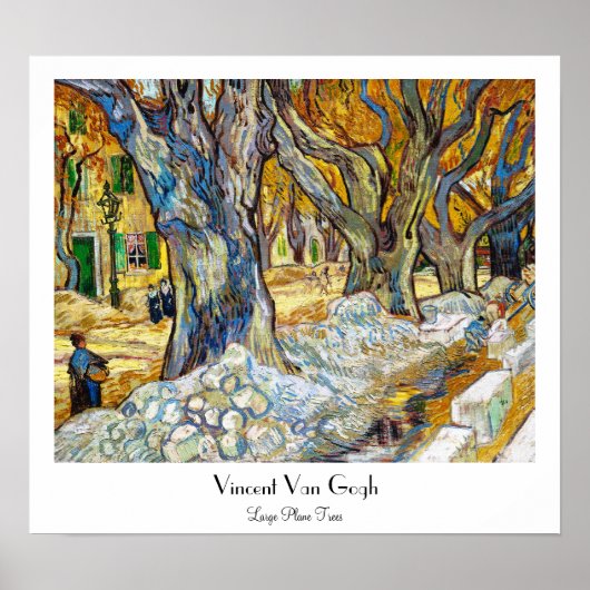 Grote bomen van het type Vincent Van Gogh Poster (Voorkant)