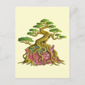 Grote bonsai in zijn gebroken vaas briefkaart (Voorkant)
