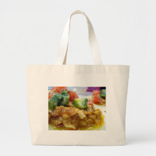 Grote boodschappentas van varkensvlees tostada tote bag