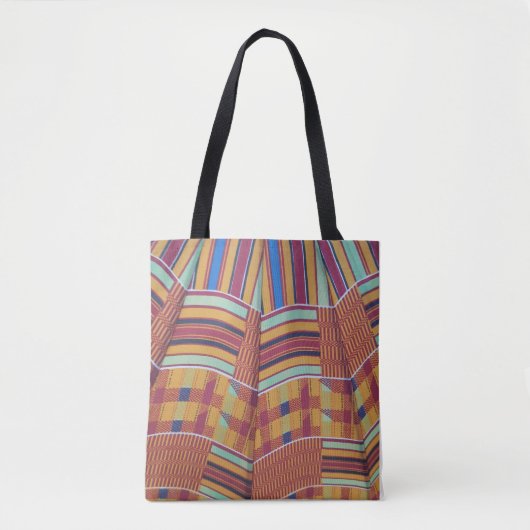 Grote boodschappenwinkel Canvas tas African Print (Voorkant)