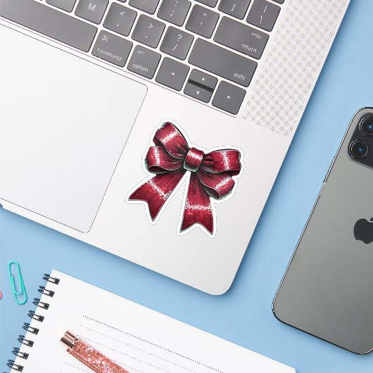 grote boog sticker (Laptop met iPhone)