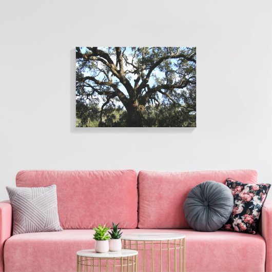 Grote boom canvas afdruk (Insitu (Woonkamer))