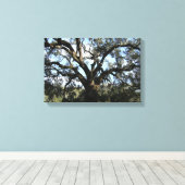 Grote boom canvas afdruk (Insitu (Houten vloer))