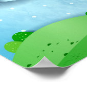 Grote boom en vliegende vissen poster (Hoek)