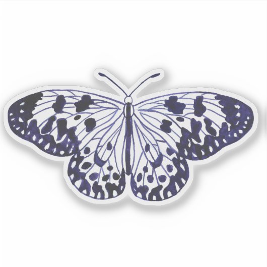 Grote boom nimf vlinder sticker (Voorkant)