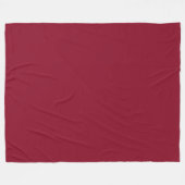 Grote bordeauxrode fleece deken (Voorkant (Horizontaal))