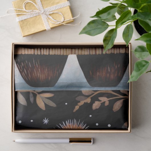 Grote Bos Beer Bloemen Decoupage Tissuepapier (Geschenk)