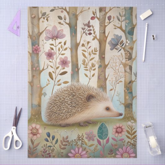 Grote Bos Bloemen & Possum Decoupage Tissuepapier (Craft)