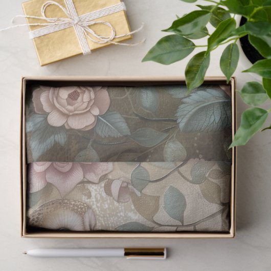 Grote Bos Bloemen & Uilen Decoupage Tissuepapier (Geschenk)