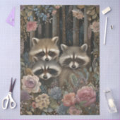 Grote Bos Bloemen & Wasbeer Decoupage Tissuepapier (Craft)