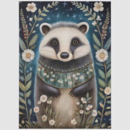 Grote Bos Creature Florals Decoupage Tissuepapier