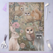 Grote Bos Wezens Bloemen Decoupage Tissuepapier (Craft)