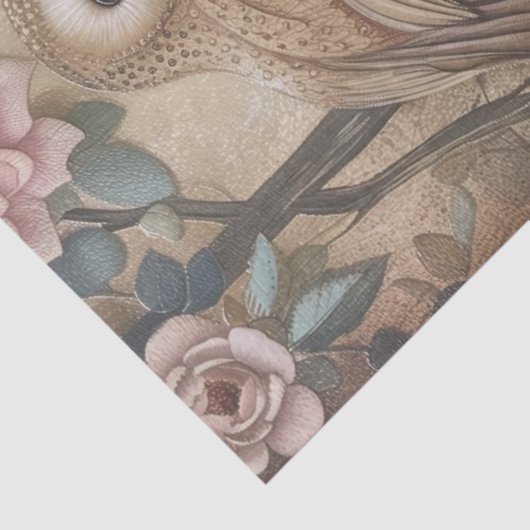 Grote Bos Wezens Bloemen Decoupage Tissuepapier (Detail)