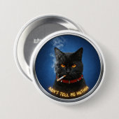 Grote Boss Kat Badge Ronde Button 7,6 Cm (Voorkant /achterkant)