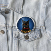 Grote Boss Kat Badge Ronde Button 7,6 Cm (In situ)