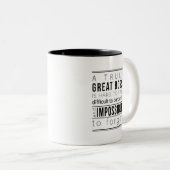 Grote Boss-Mok Tweekleurige Koffiemok (Voorkant rechts)