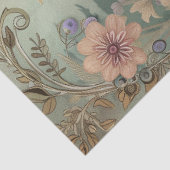 Grote bossen bloemen rendier decoupage tissuepapier (Detail)