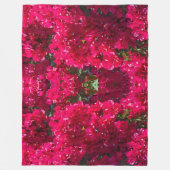 Grote Bougainvillea Fleece Deken (Voorkant)