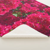 Grote Bougainvillea Sherpa Blanket Sherpa Deken (3/4)