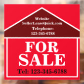 GROTE BOVENSTE VERKOOP Maatwerk onroerend goed Raamsticker (Vel 2)