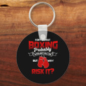 Grote boxing met sportbeugels met handschoenen Man Sleutelhanger (Voorkant)