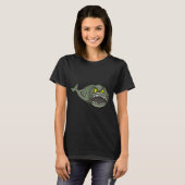 Grote boze vis t-shirt (Voorkant volledig)