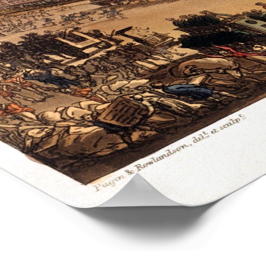  Grote Brand in Londen Poster (Hoek)