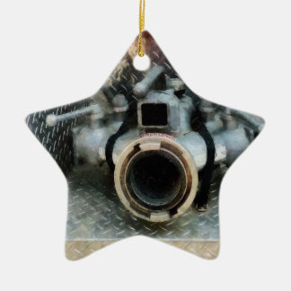 Grote brandslangkop keramisch ornament