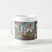  Grote Brief RALEIGH, NC briefkaart Koffiemok (Voorkant links)