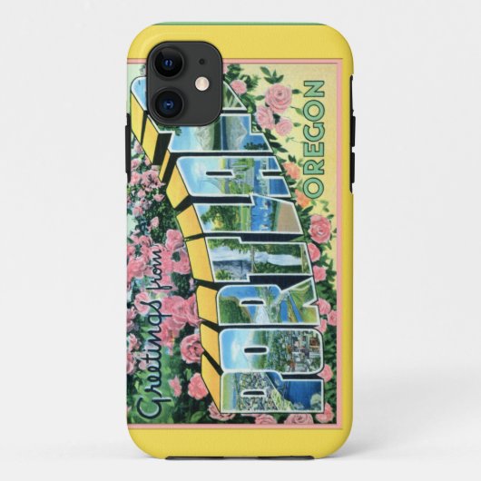 Grote brieven van Portland Oregon Case-Mate iPhone Case (Achterkant)