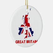 GROTE BRITAIN-KAART KERAMISCH ORNAMENT (Rechts)