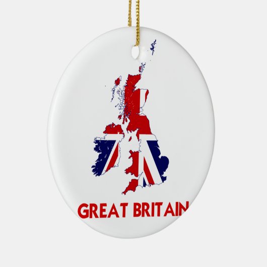 GROTE BRITAIN-KAART KERAMISCH ORNAMENT (Rechts)