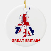 GROTE BRITAIN-KAART KERAMISCH ORNAMENT (Achterkant)