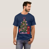 Grote Britse kerstboom Euro Brits Europa T-shirt (Voorkant volledig)